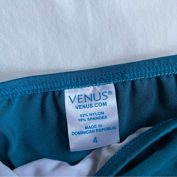 Venus Bikini 3 Piece Greek Goddess Bathing Suit Teal Blue Bikini Top and Bottoms - Picture 7 of 13